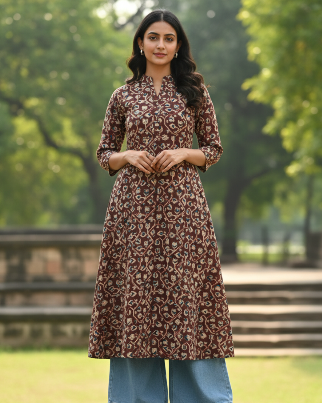 Kalamkari Cotton Fabric - M3